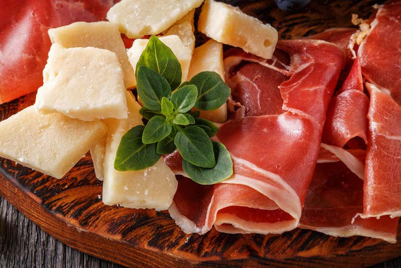 Formaggi e prosciutti a Roma