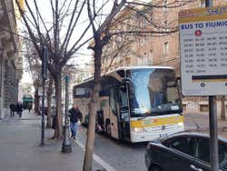 Una delle fermate dell'autobus