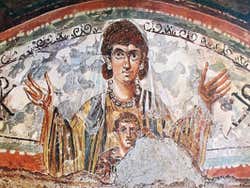 Mosaico nas Catacumbas de Priscila