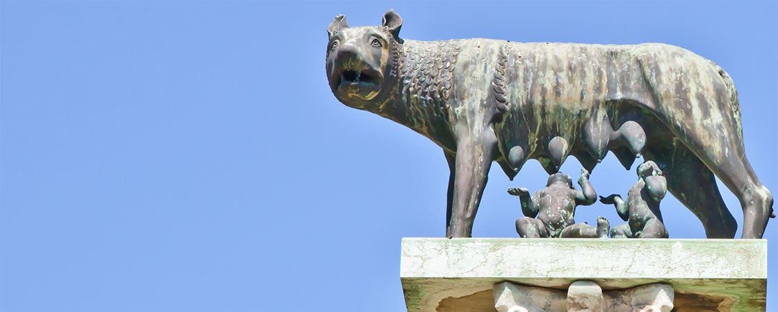 Resultado de imagem para statue of romulus remo