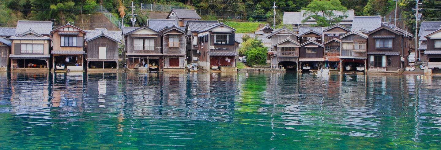 Amanohashidate, Miyama y casas flotantes de Ine