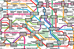 Mapa Metro Tokio Mapa