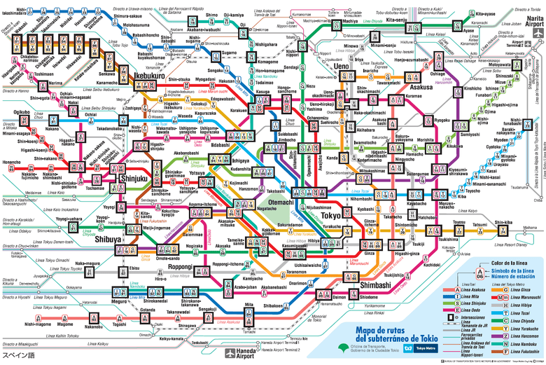 Metro de Tokio - Plano, horario y precio del metro de Tokio