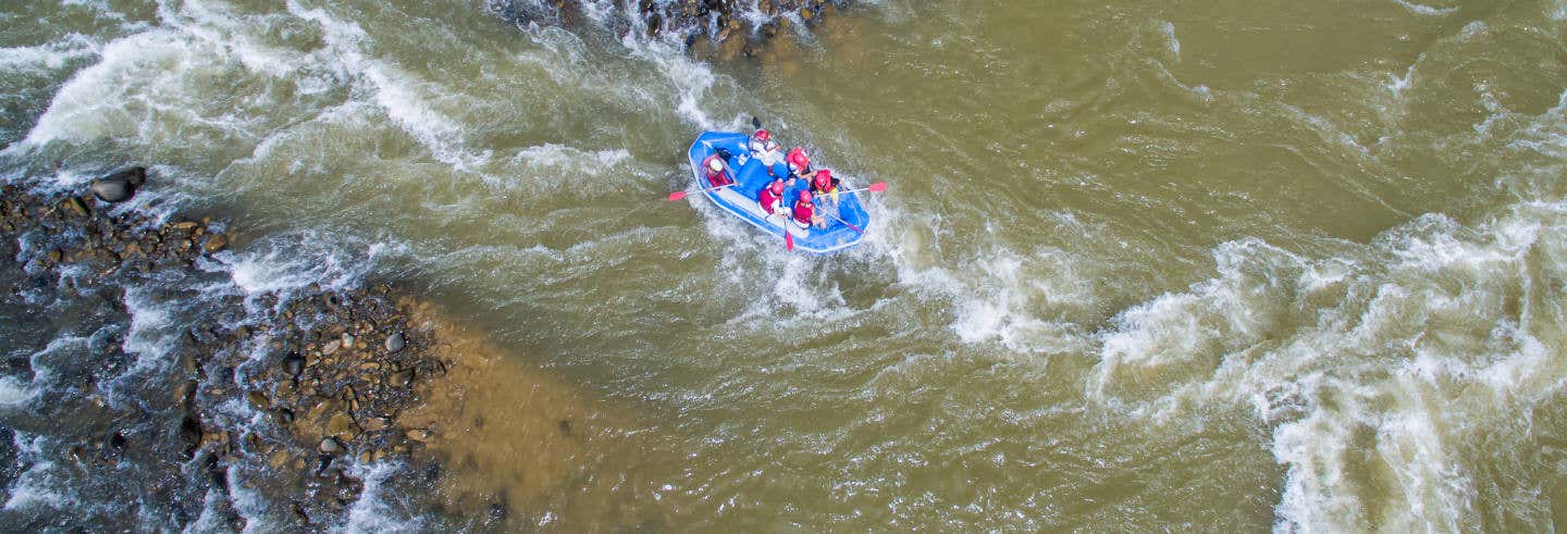 Rafting en el río Kiulu