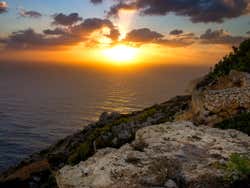 Entardecer em Dingli