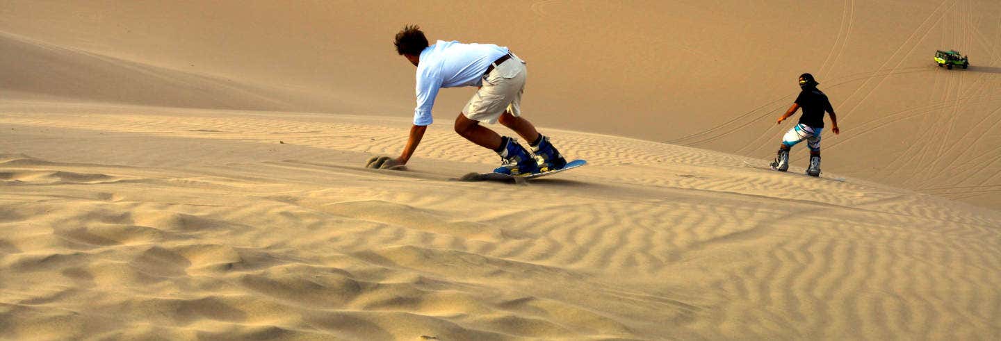 Sandboarding en las dunas de Chachalacas