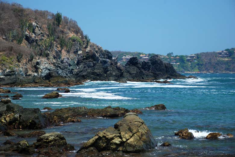 vista de playa las gatas