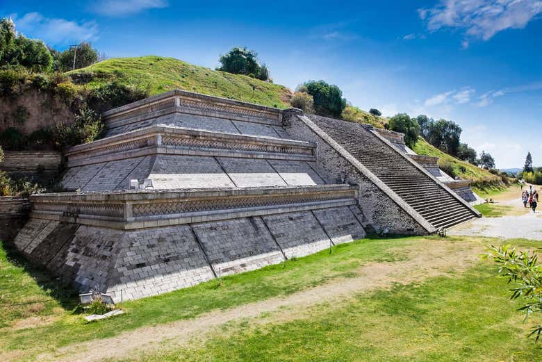 Base de la pirámide de Cholula.