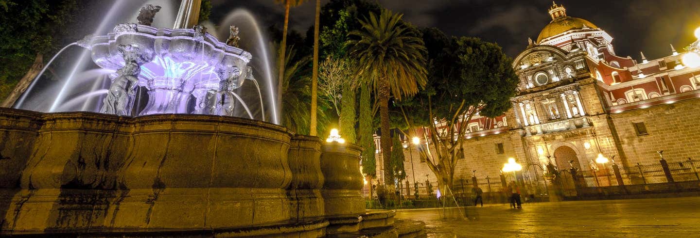 Tour nocturno con cena tradicional en Puebla
