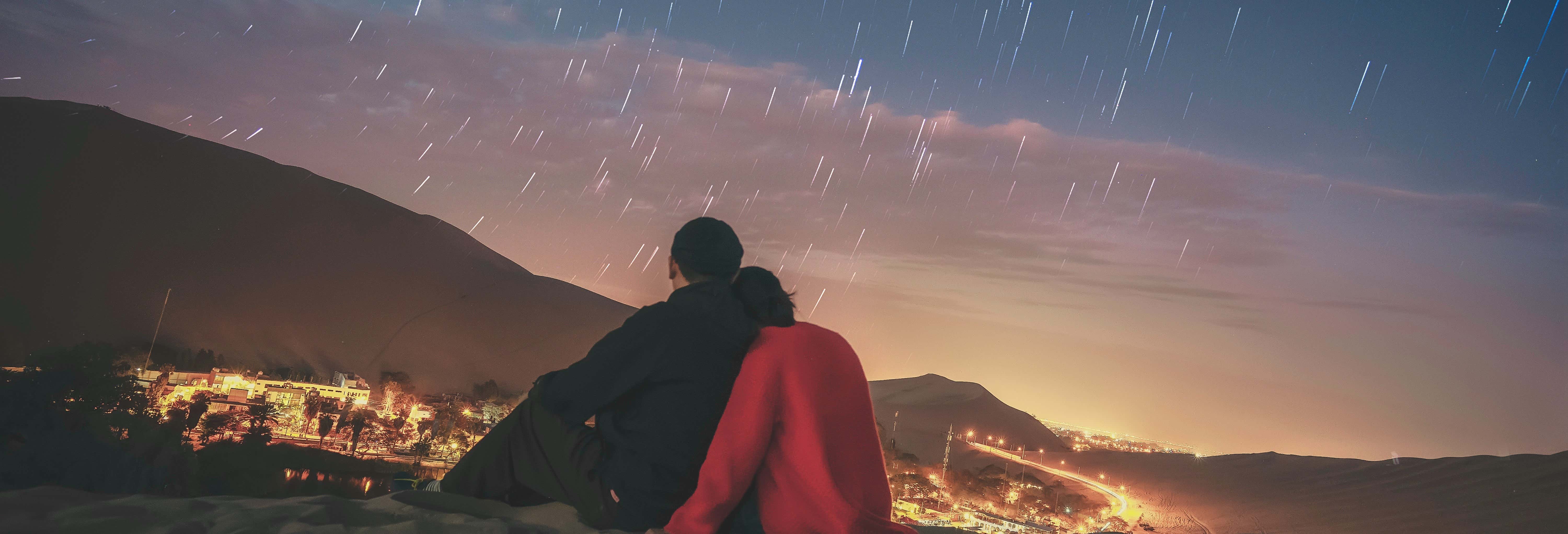 Noche en el desierto de Ica