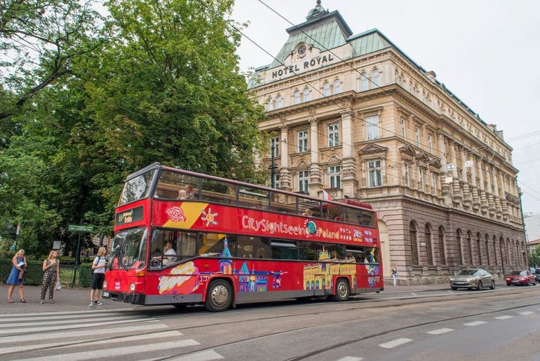 L'autobus turistico di Cracovia