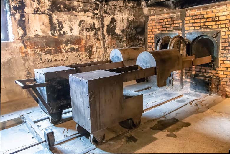 Crematório no campo de extermínio