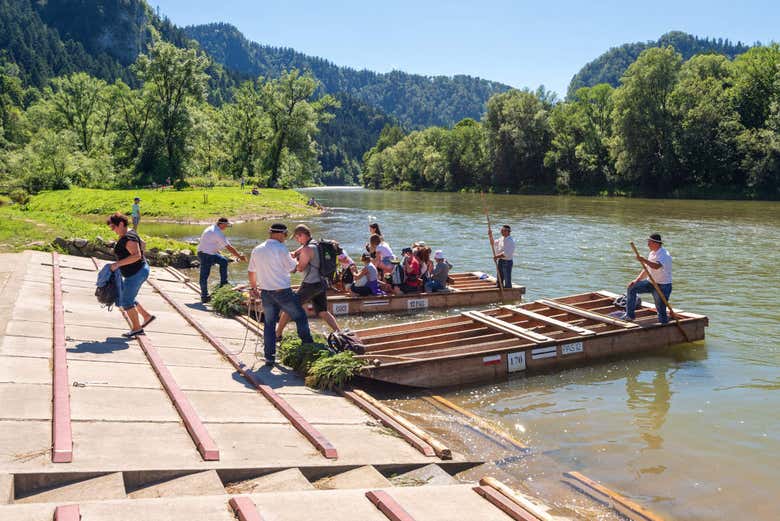 Embarcando no rio Dujanec