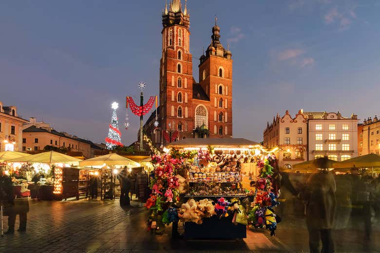 Decoração de Natal na Praça do Mercado 