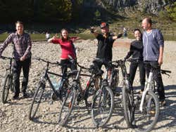 Descansando após a pedalada