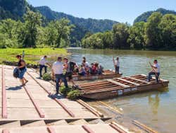 Embarcando no rio Dujanec