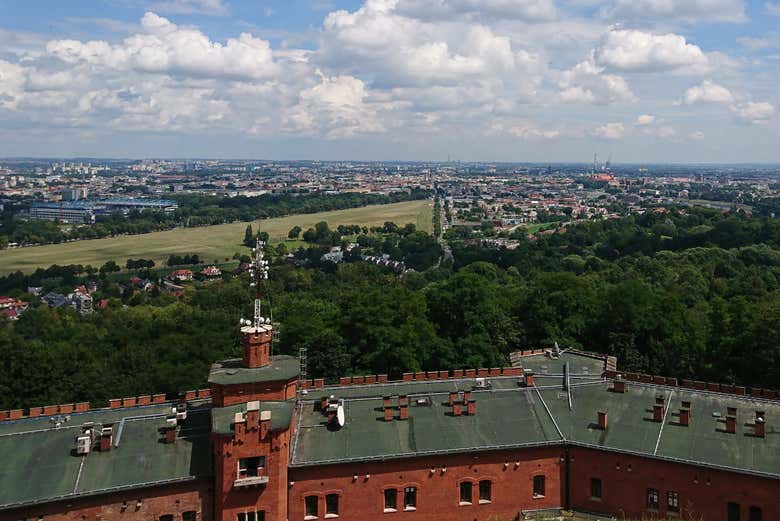 As vistas de Cracóvia do monte