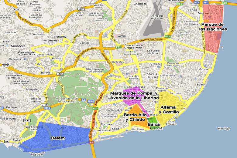 Mapa De Lisboa Portugal