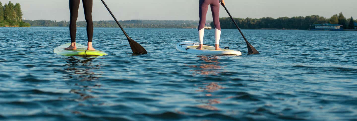 Tour en paddle surf por la Albufera del Azibo