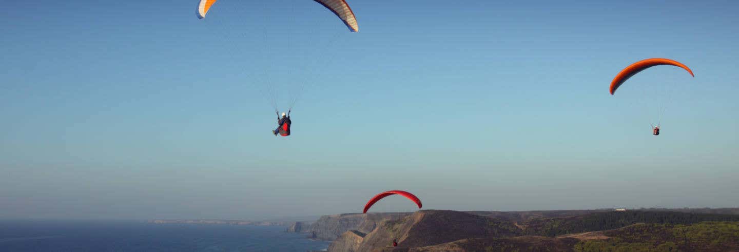 Volo in parapedio ad Arrábida