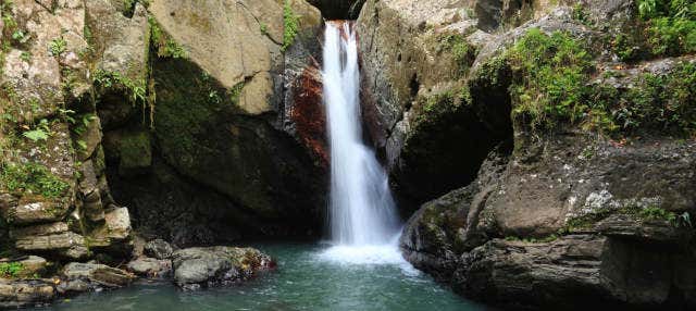 Excursão à cascata Las Delicias e petróglifos de Zama