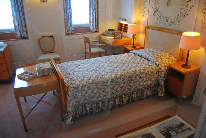 Uno de los camarotes del yate