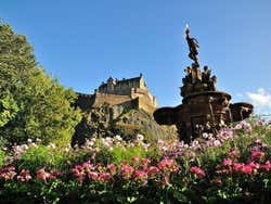 Edimburgo, Castillo desde Princes Street Gardens