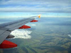 Arrivando in aereo a Edimburgo