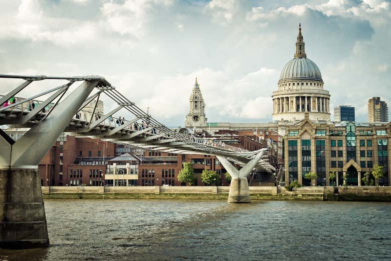 A St. Paul’s Cathedral vista do barco