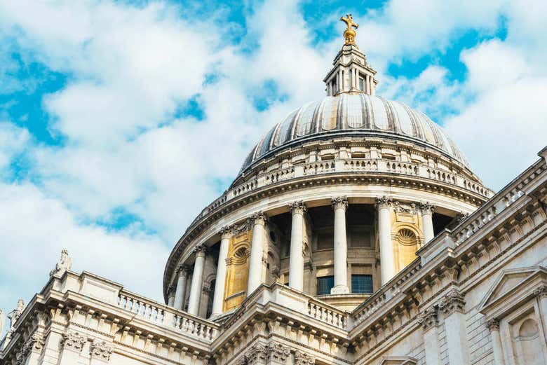 Detalhe da cúpula da St. Paul's Cathedral