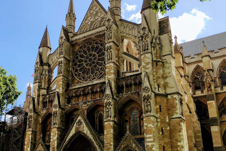 Fachada da abadia de Westminster