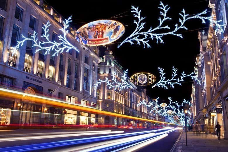 Resultado de imagen de luces navideÃ±as en londres
