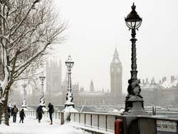Londres nevado en invierno