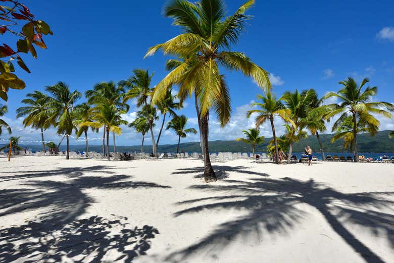 La playa de Cayo Levantado