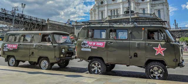 Tour de van soviética por Moscou