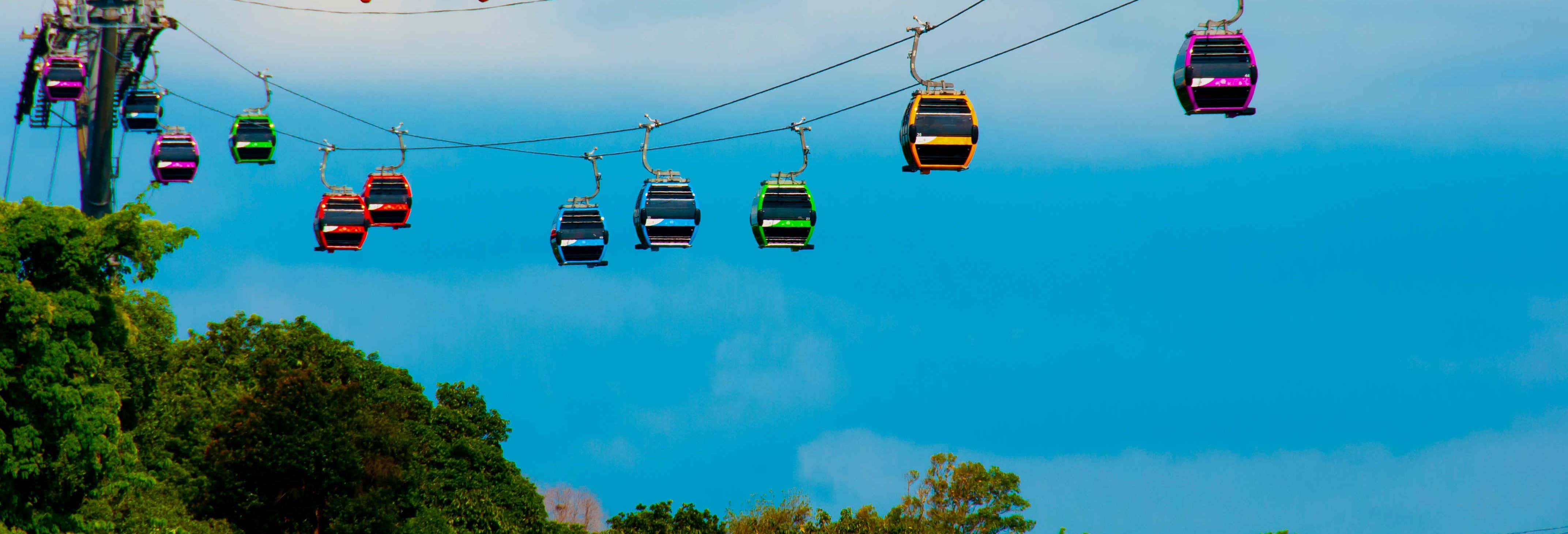 Entrada al teleférico de Isla Sentosa
