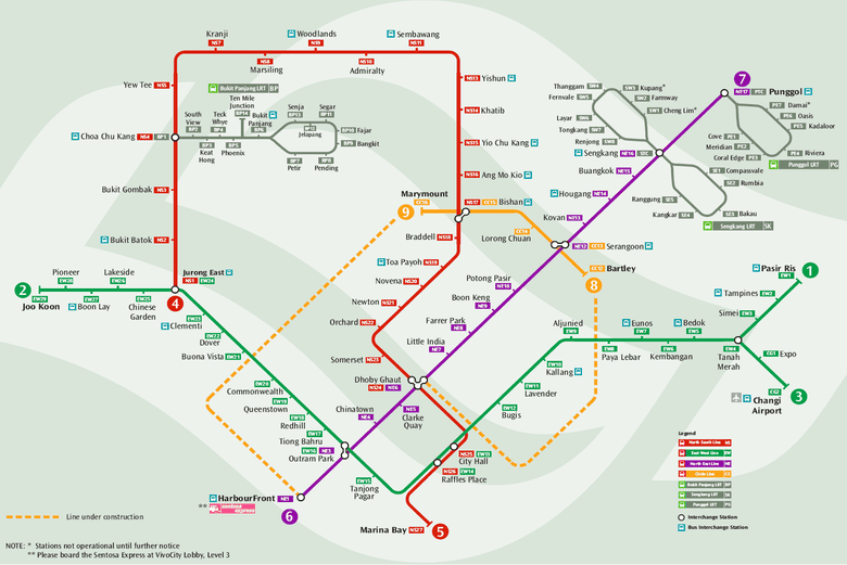 MRT Metro - Singapore metro, map, schedule and price