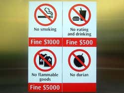 Prohibido durianes
