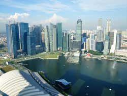 Marina Bay Sands, vistas desde el Skypark