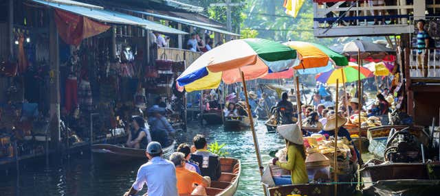 Excursión al mercado sobre la vía y al mercado flotante