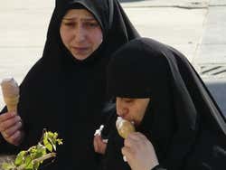 Eating ice cream