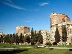The walls of the Byzantine city
