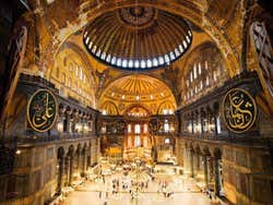 Inside the Hagia Sophia