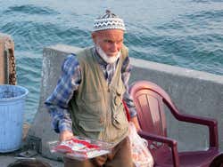A street seller in the Asian part of Istanbul