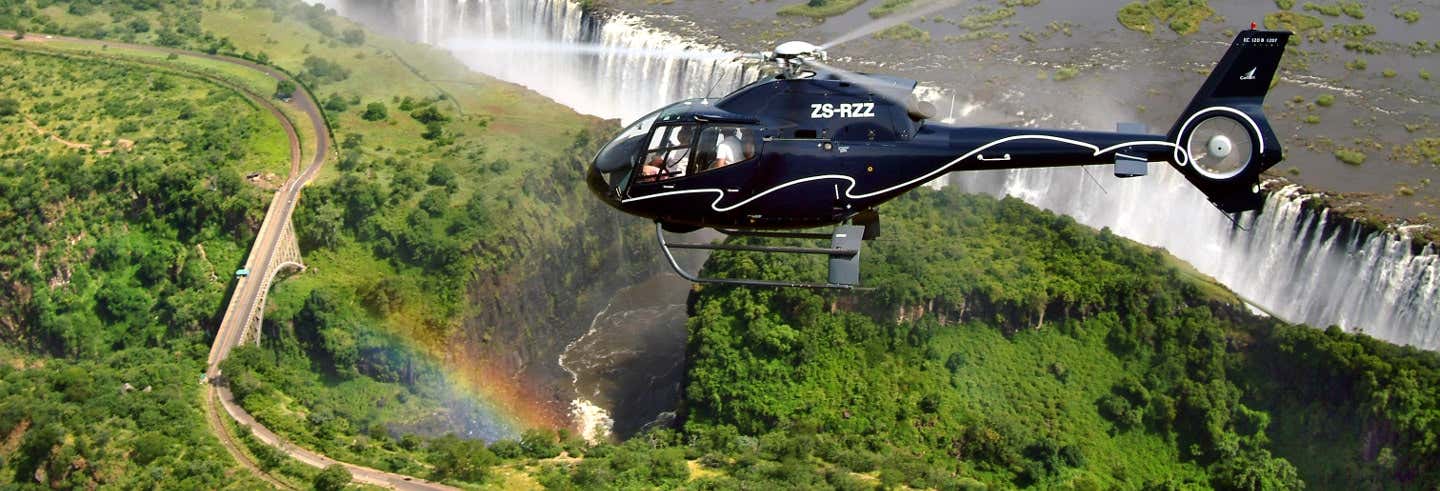 Paseo en helicóptero sobre las cataratas Victoria